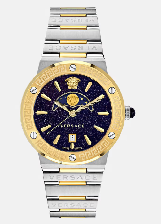 luxury swiss Vercace greca logo moonphase Watch PVE7G002-P0023 watches